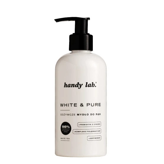 HANDY LAB Odżywcze mydło do rąk z prebiotykiem White Tea 250ml
