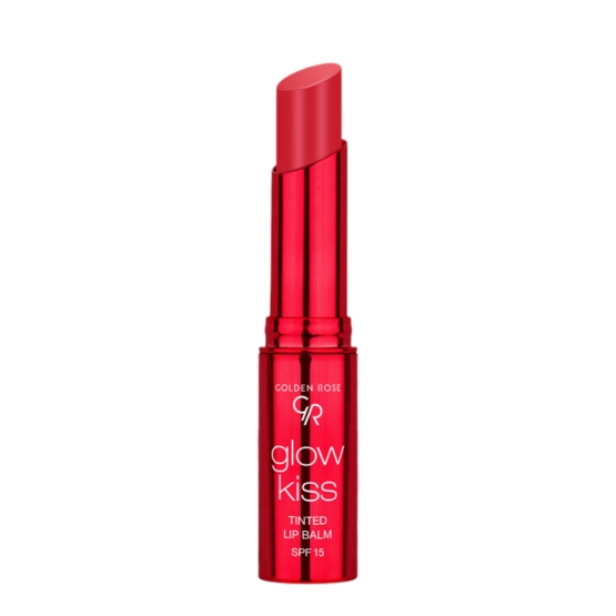 Golden Rose Kiss Tinted Lip Balm – Koloryzujący balsam do ust Glow Kiss - Truskawka 02