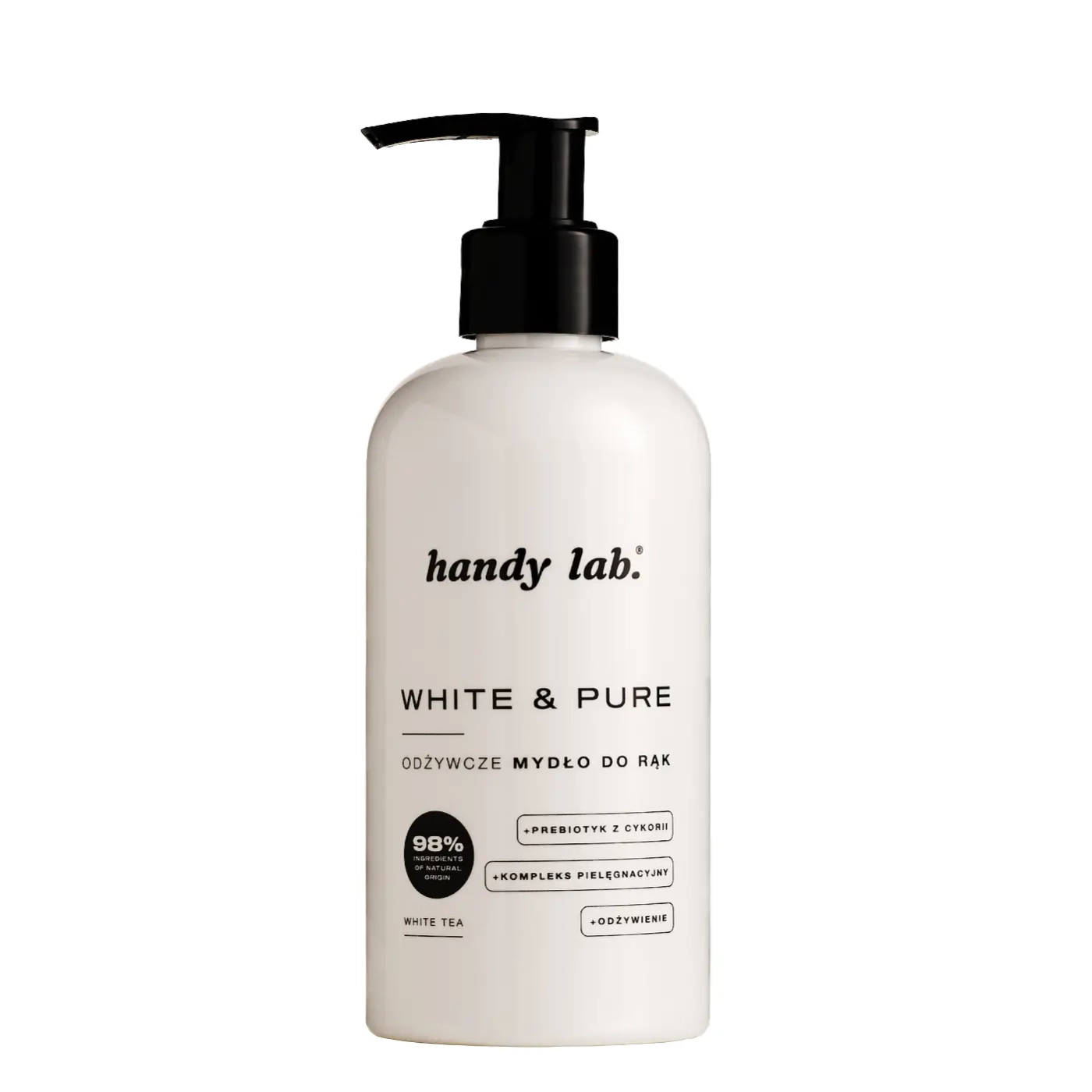 HANDY LAB Odżywcze mydło do rąk z prebiotykiem White Tea 250ml