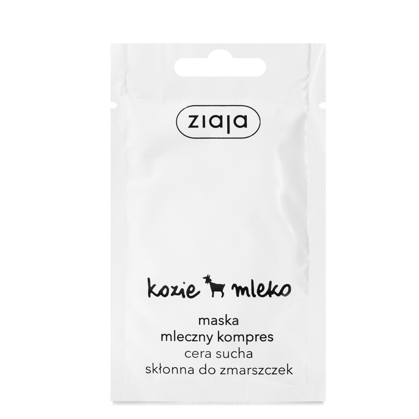Ziaja Kozie mleko maska mleczny kompres cera sucha 7ml