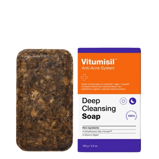 Dermz Labs Vitumisil Deep Cleaning Soap - mydło głęboko oczyszczające dla skóry trądzikowej, z niedoskonałościami 100 g