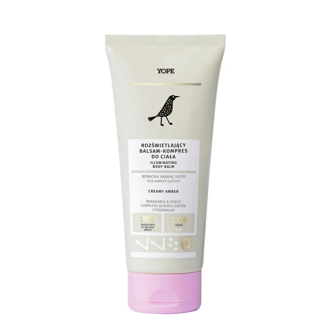 YOPE Creamy Amber rozświetlający balsam-kompres do ciała 200 ml