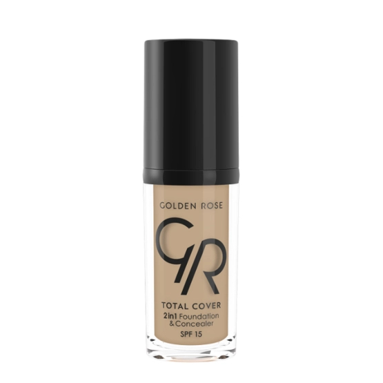 Golden Rose Total Cover 2 in 1 Foundation & Concealer - Kryjący podkład i korektor 2 w 1 - 06