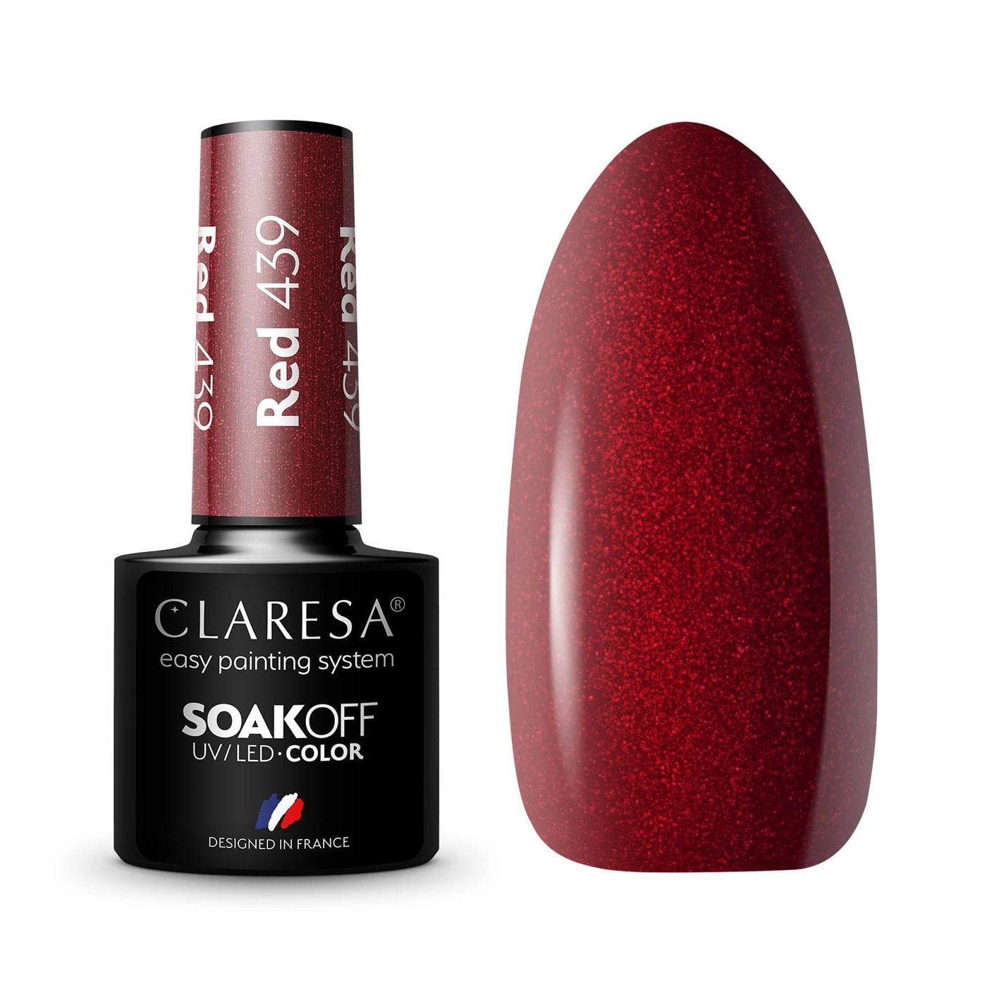 Claresa Nails lakier hybrydowy Red 439 - 5g