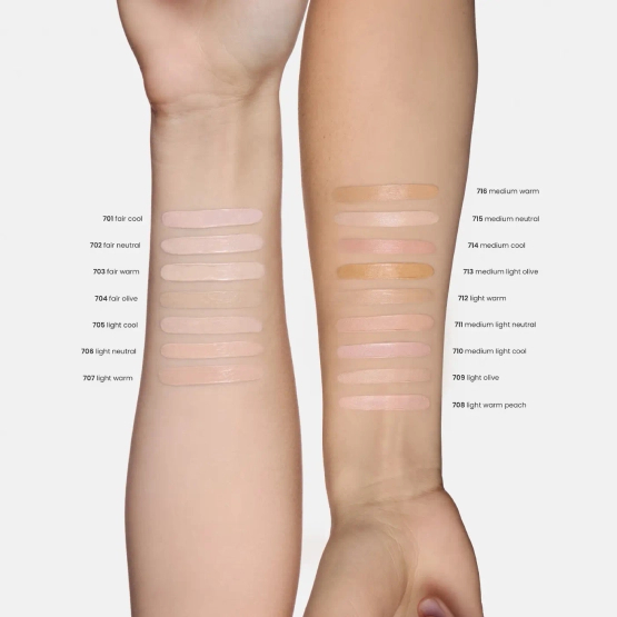 Inglot Long-Lasting Velvet - Podkład i korektor do twarzy 2w1 710