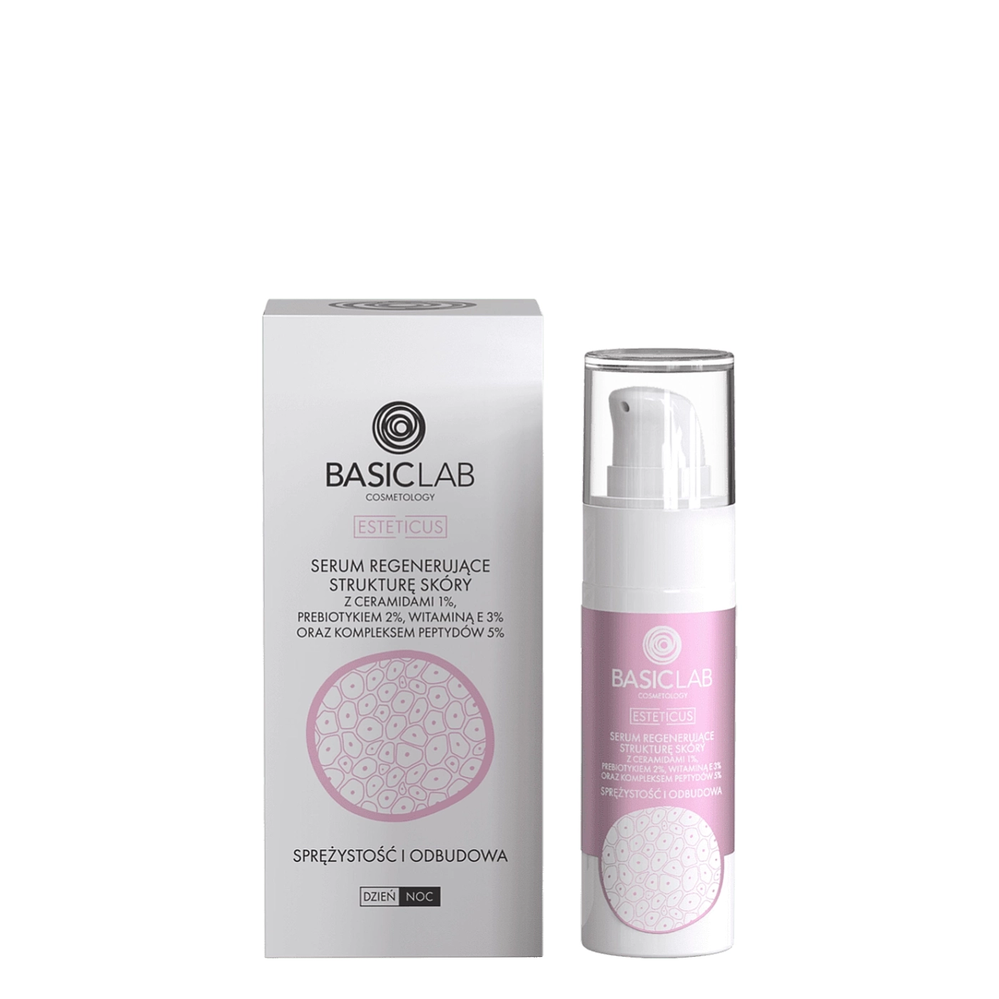 BasicLab Serum regenerujące z ceramidami 1% i kompleksem peptydów 5% 30ml