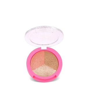 Golden Rose Miss Beauty Glow Baked Trio Puder do konturowania 3w1 