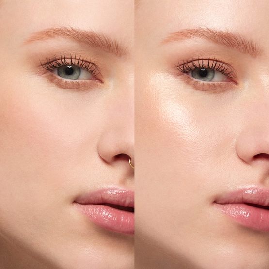 KIKO Milano Glow Fusion Gleam Dream Highlighter rozświetlacz do twarzy w płynie z aplikatorem gąbkowym 01 Sunkissed Rosé 14ml