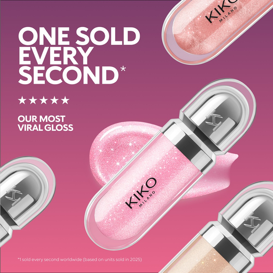 KIKO Milano 3D Hydra Lipgloss zmiękczający błyszczyk do ust z efektem 3D 05 Pearly Pink 6.5ml