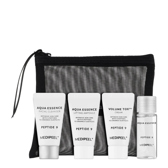 Medi-Peel Peptide 9 Aqua Essence Trial Kit - zestaw miniatur kosmetyków z peptydami (3x 15ml + 20ml)