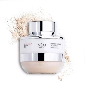 NEO MAKE UP Intense Serum Powder - Satynowy puder sypki do twarzy 10g