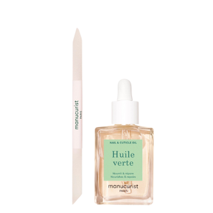 Manucurist Zestaw Pielęgnacyjny Szklany Patyczek do odsuwania skórek + Nourishing Cuticle Oil