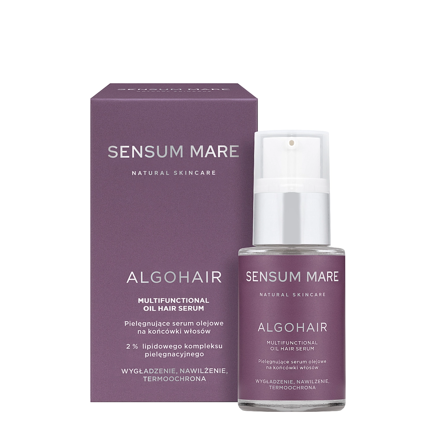 Sensum Mare ALGOHAIR Multifunctional oil hair serum Pielęgnujące serum olejowe na końcówki włosów 15ml