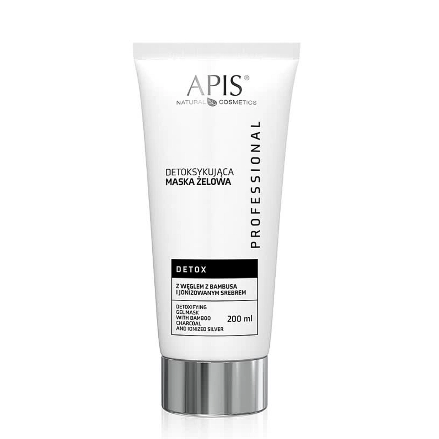Apis Detox Maska żelowa detoksykująca z węglem z bambusa i jonizowanym srebrem, 200ml