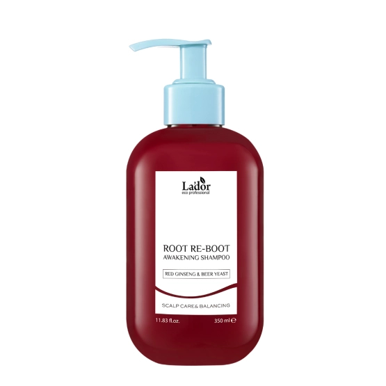 La'dor Root Re-Boot Awakening Shampoo Red Ginseng & Beer Yeast - Szampon przeciw wypadaniu włosów żeń-szeń i drożdże 350ml