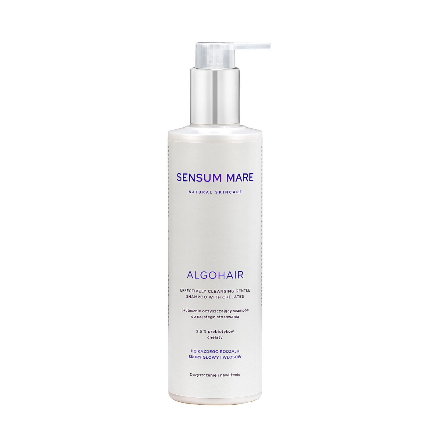 Sensum Mare ALGOHAIR Effectively cleansing gentle shampoo with chelates Skutecznie oczyszczający szampon do częstego stosowania 250ml