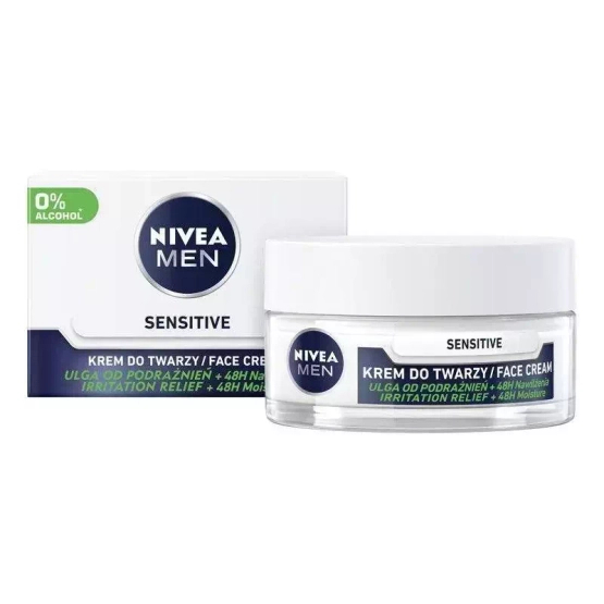 Nivea Men Sensitive intensywnie nawilżający krem dla mężczyzn do skóry wrażliwej 50ml