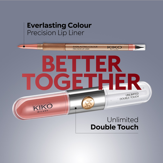 KIKO Milano Unlimited Double Touch dwuetapowa płynna pomadka do ust 106 Satin Ruby Red 6ml