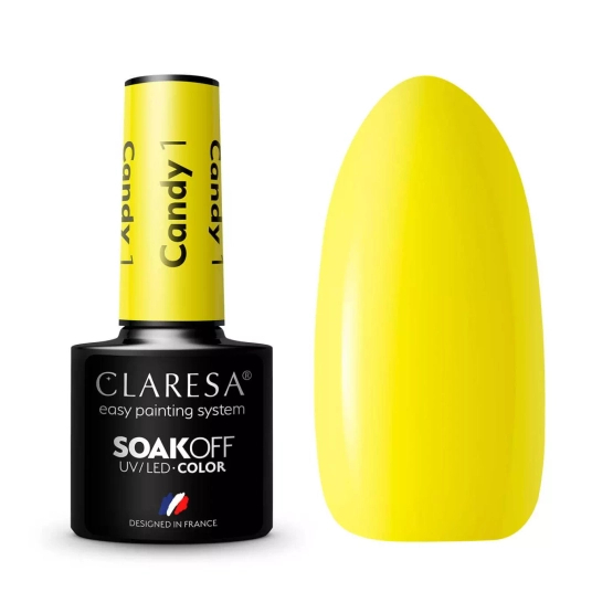 Claresa Nails Soak Off UV/LED Candy lakier hybrydowy 1 5g