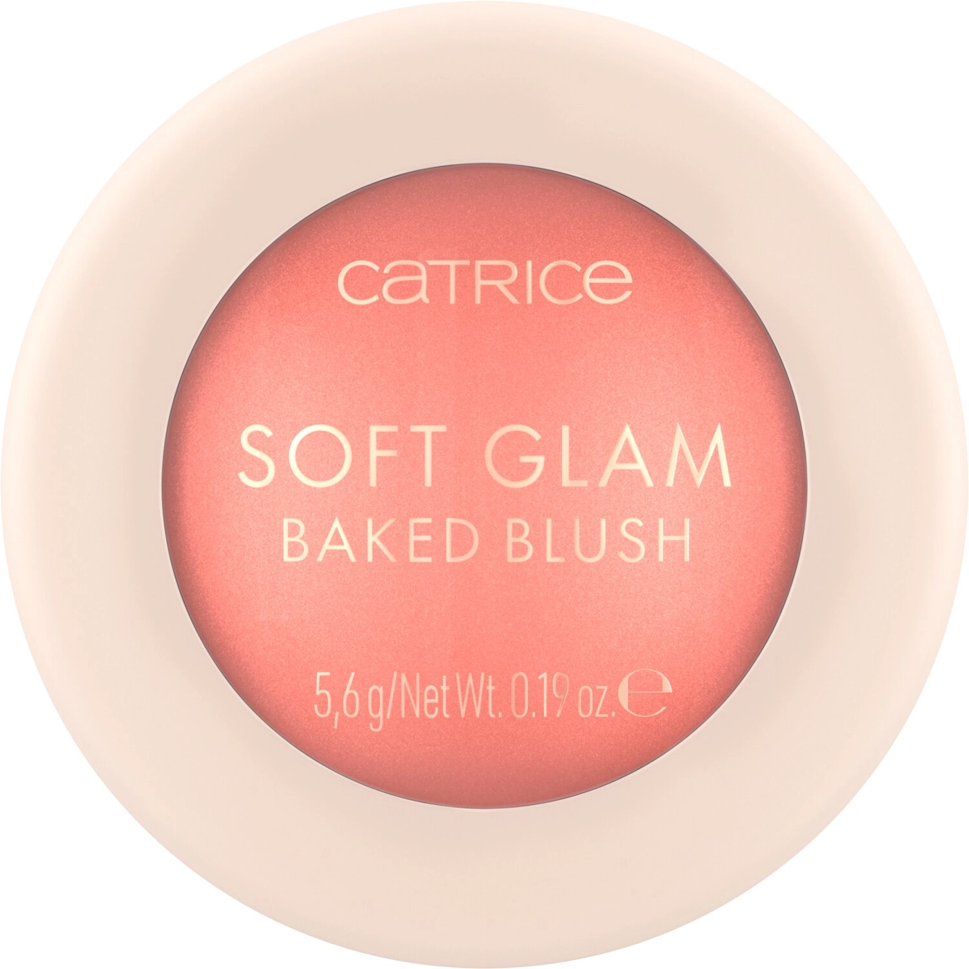 Catrice Wypiekany róż rozświetlający Soft Glam Baked Blush 030 Cheeky Coral