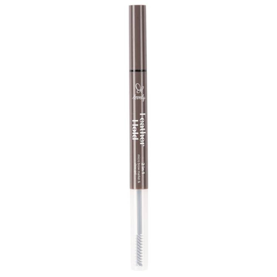 Lovely Feather Hold 2 in 1 Brow Marker & Clear Gel marker i żel do brwi 01
