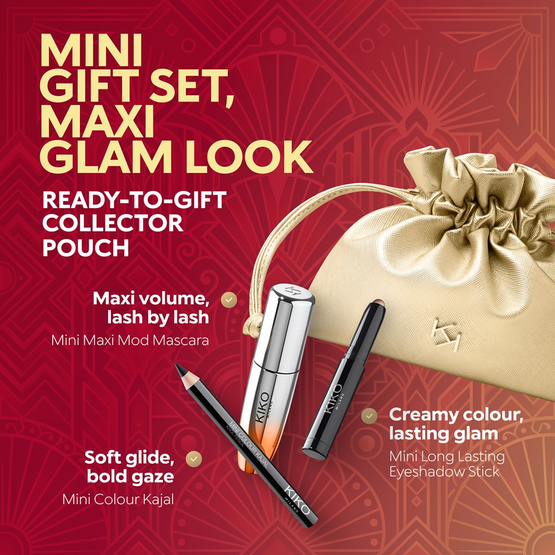 KIKO Milano Twist 'N Twinkle Holiday Mini Glance Eyes Gift Set zestaw podarunkowy do makijażu oczu