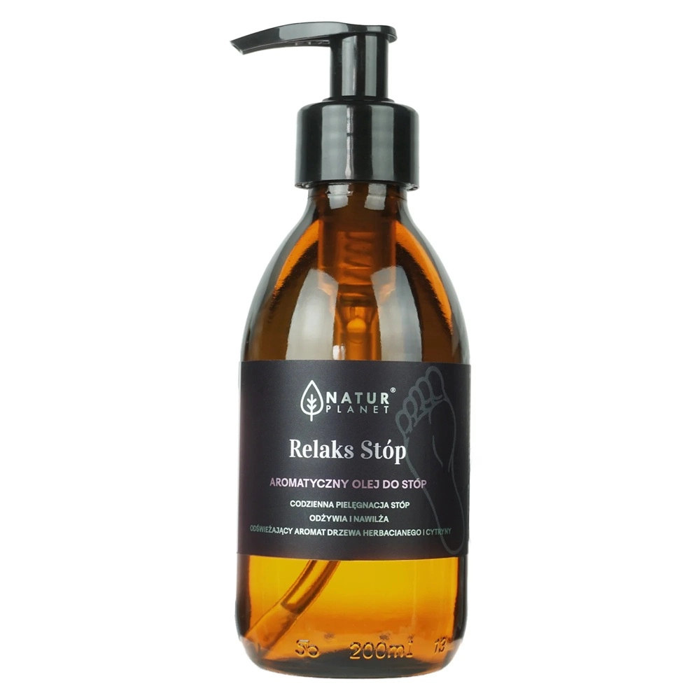 Natur Planet Aromatyczny olej do masażu Relaks Stóp 200ml