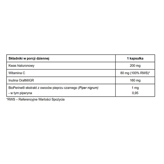 Pharmovit Kwas hialuronowy 200 mg suplement diety 60 kapsułek