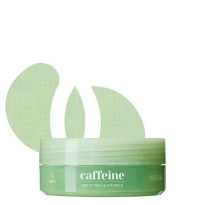 Missha Airy Fit Caffeine Depuffing Face&Eye Patch Płatki na twarz i pod oczy z kofeiną 60 szt.