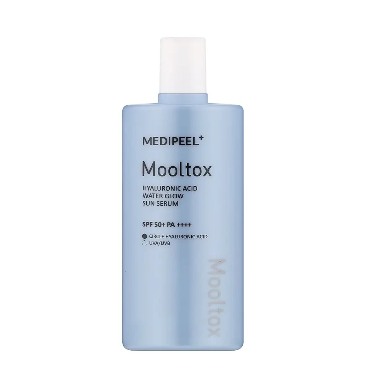 Medi-Peel Mooltox Hyaluronic Acid Water Glow Sun Serum SPF 50+ PA++++ - Nawilżające serum przeciwsłoneczne do twarzy z SPF50 50 ml