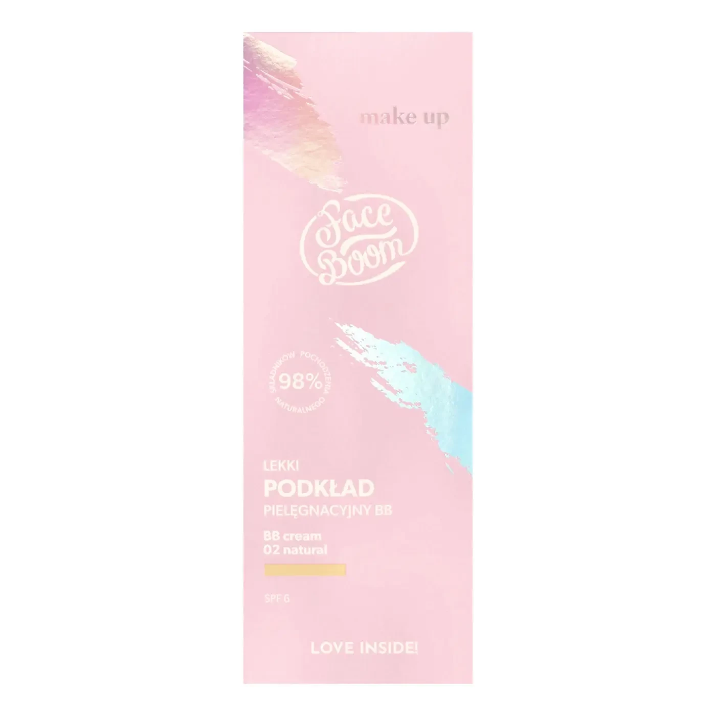 Body Boom Face Boom Make-up Lekki podkład pielęgnacyjny BB 02 Natural