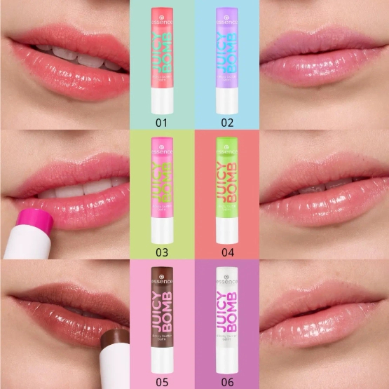 essence Juicy Bomb Glossy Butter Balm - Nawilżający balsam do ust z efektem blasku - 04 Kiwi To My Heart 2,5g