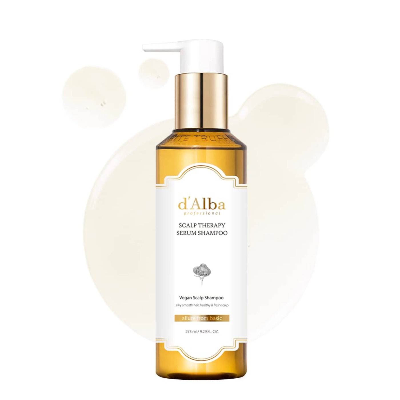 d'Alba Professional Repairing Scalp Therapy Serum Shampoo - pielęgnujący szampon do skóry głowy z serum 275ml