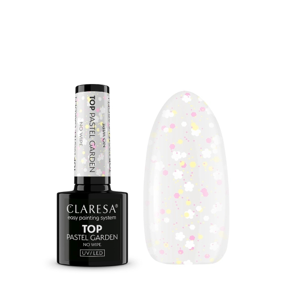Claresa Nails Top No Wipe Pastel Garden 5g
