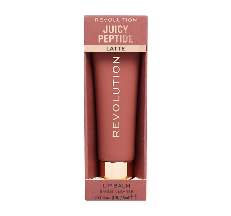 Revolution Juicy Peptide Lip Balm - Peptydowy balsam do ust Latte 8ml