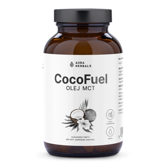 Aura Herbals Coco Fuel Olej MCT 2000 mg, softgel 100 szt.