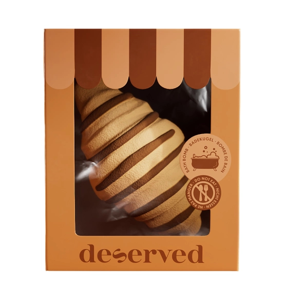 DESERVED Bath Bomb Chocolate Butter Croissant - Kula do kąpieli czekoladowy croissant 100g