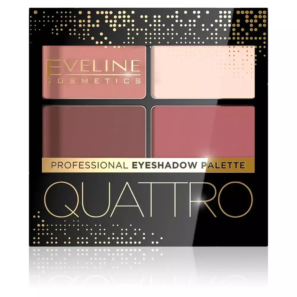 Eveline Cosmetics Quattro Professional Eyeshadow Palette paletka cieni do powiek 04 3.2g