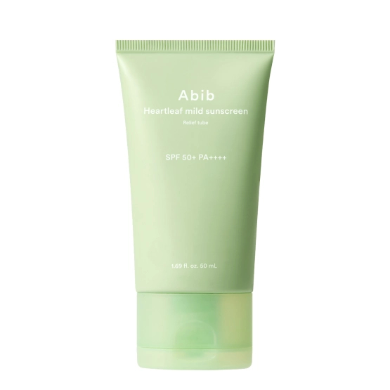 Abib Heartleaf Mild Sunscreen Relief SPF50+ PA++++ łagodzący krem z filtrem SPF50+ 50ml