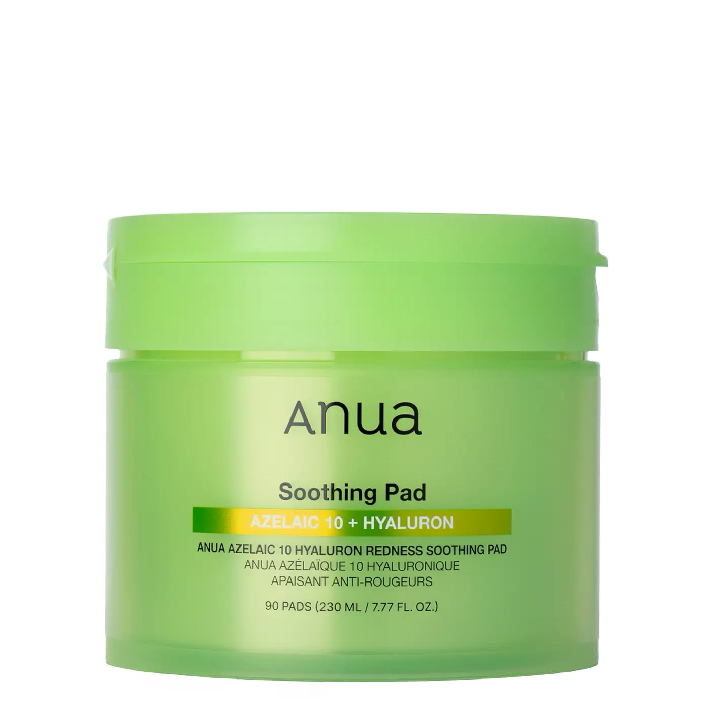 Anua Azelaic 10 + Hyaluron Redness Soothing Pad - Łagodzące płatki do twarzy z kwasem azelainowym i hialuronowym 90 szt.