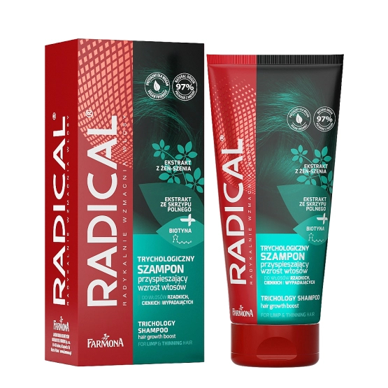 RADICAL Trychologiczny szampon przyspieszający wzrost włosów 200 ml