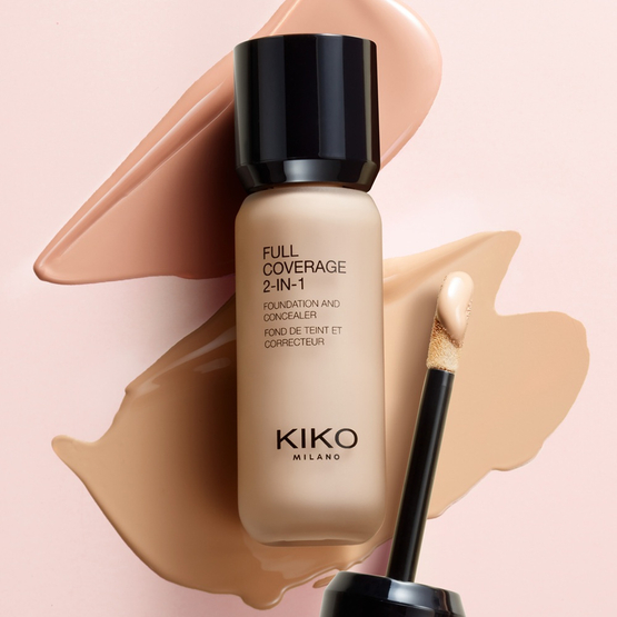 KIKO Milano Full Coverage 2-In-1 Foundation & Concealer mocno kryjący podkład i korektor 2 w 1 Neutral 80 25ml