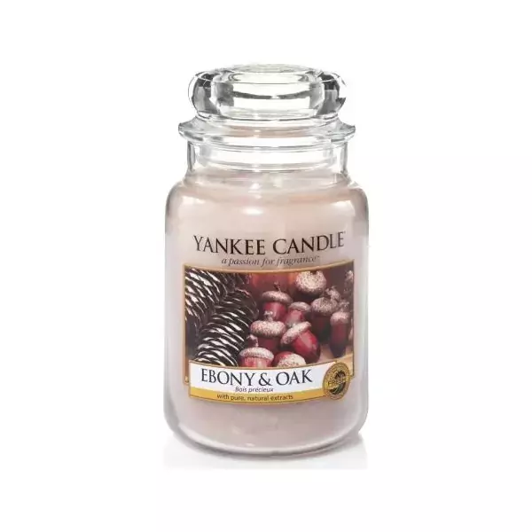 Yankee Candle ŚWIECA W SŁOIKU DUŻA Ebony&Oak