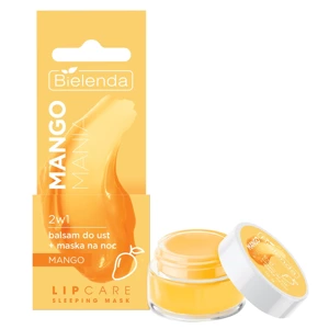 Bielenda LIP CARE SLEEPING MASK mango mania 2w1 balsam do ust + maska na noc mango, 10 g