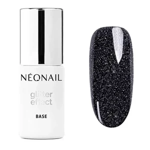 NeoNail  Lakier Hybrydowy Glitter Effect Base Black Shine 7,2 ml 