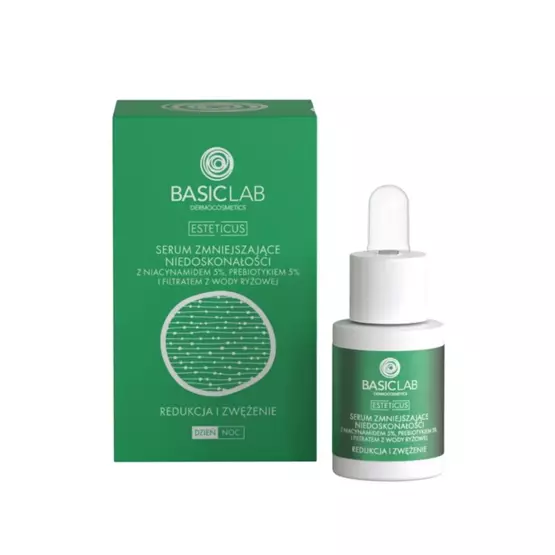 BasicLab Serum zmniejszające niedoskonałości z niacynamidem 5% 15ml