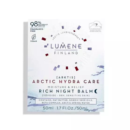 Lumene Arctic Hydra Care Rich Night Balm Nawilżająco-łagodzący balsam na noc 50 ml