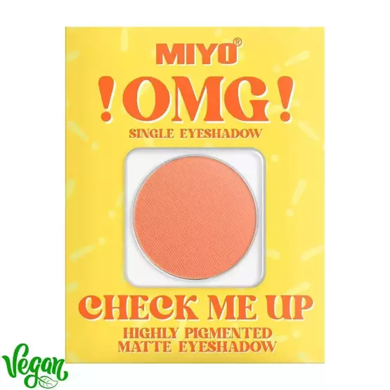 MIYO Omg! Check Me Up Highly Pigmented  Matte eyeshadow Cień do powiek No.11 Pumpkin