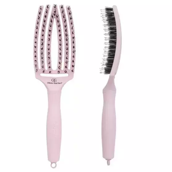 Olivia Garden Szczotka do włosów Finger Brush Pastel Pink Medium